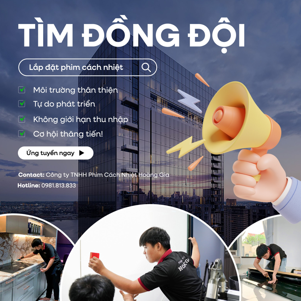 Tuyển dụng kỹ thuật viên dán phim 2026
