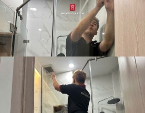 Dán phim an toàn kính vách tắm