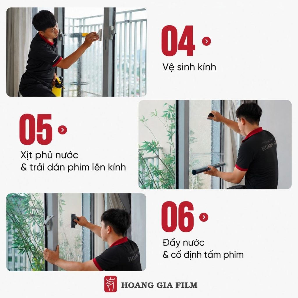Quy trình dán phim cách nhiệt tại HGF