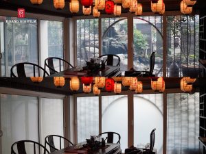 Thi công Smart Film phòng trà biệt thự