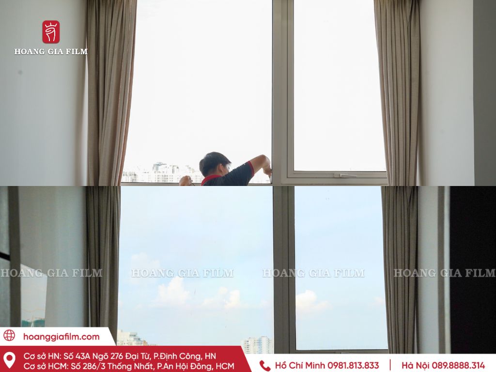 Sau khi hoàn thiện, không gian vẫn giữ được view đẹp và tăng cảm giác riêng tư.