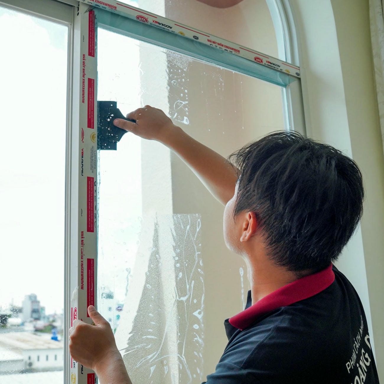 Kỹ thuật dán phim cách nhiệt nhà kính